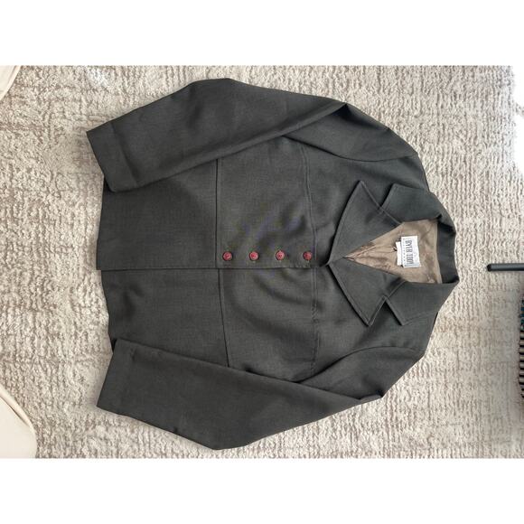 Vintage Byer Too! California Olive Two-Piece Skirt Suit - Picture 7 of 9